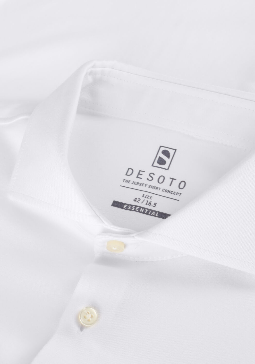 Wei&szlig;e DESOTO Klassisches Oberhemd ESSENTIAL HAI 1/1 - large