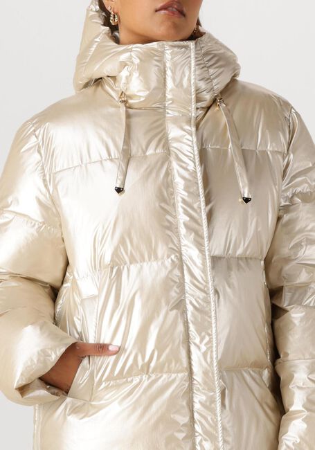 Goldfarbene NUKUS Wattierte Jack TESSIE COAT METALLIC - large