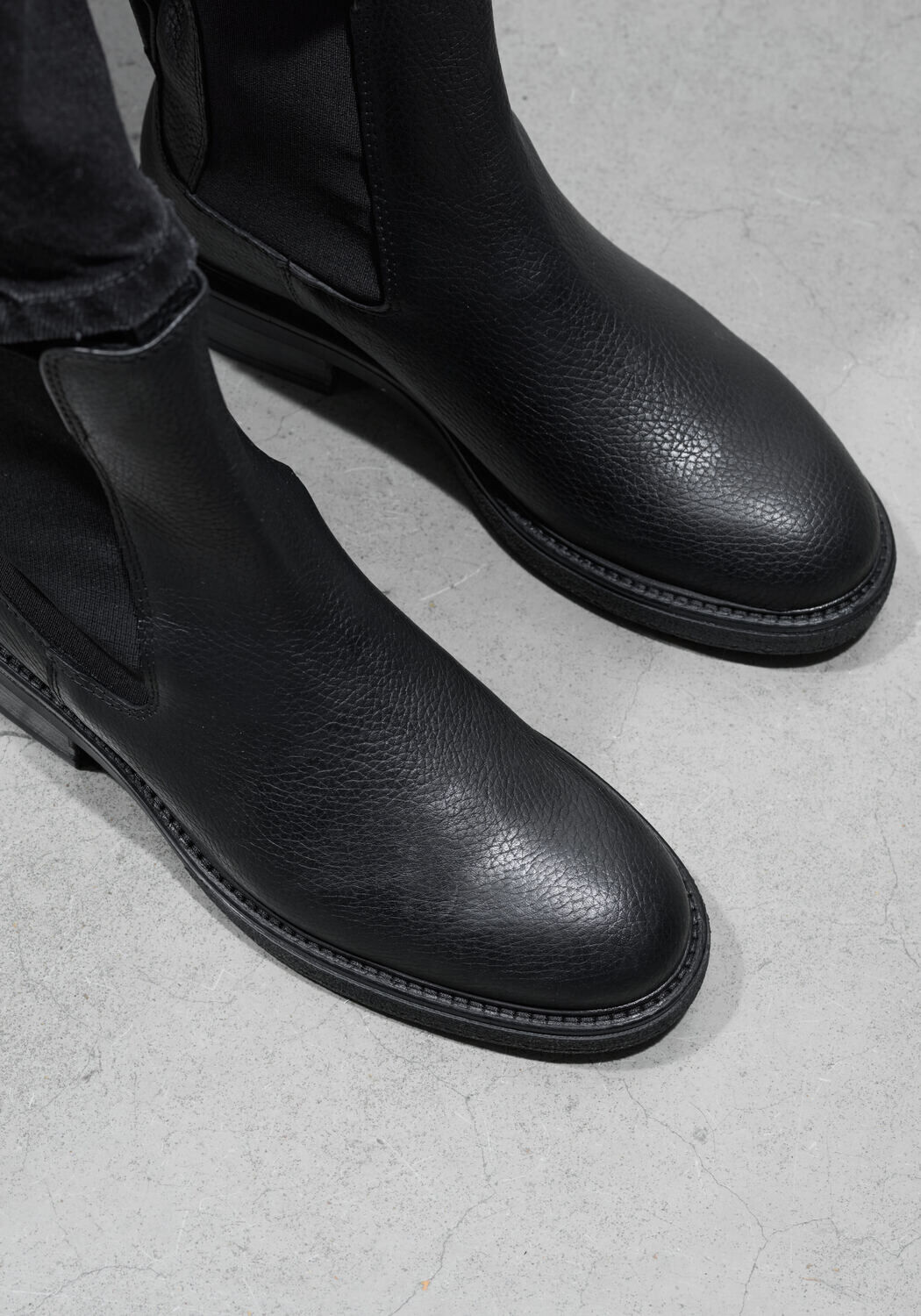 Schwarze LINA LOCCHI Chelsea Boots 09-225 - large