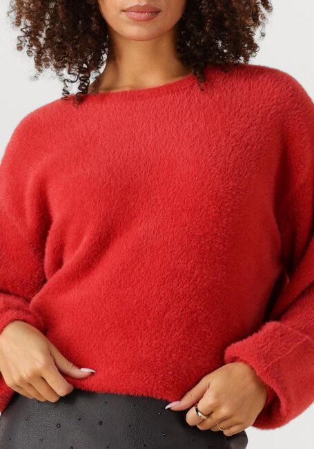 Rote JANSEN AMSTERDAM Pullover CAILY TRUI P 150 ROUND NECKLINE - large