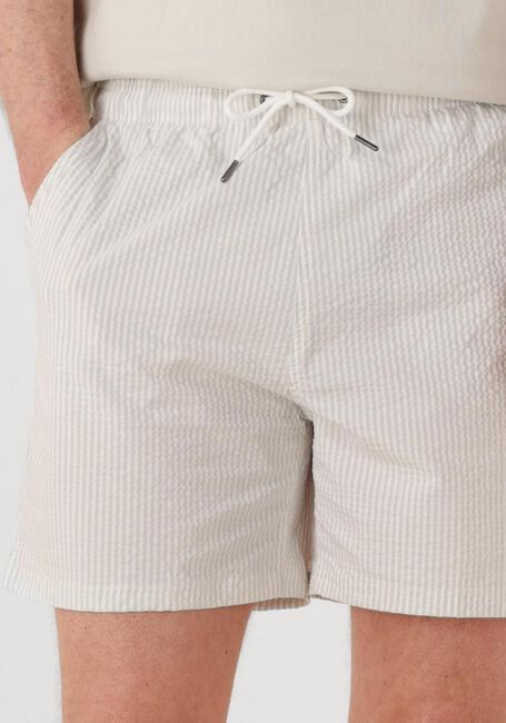 Nicht-gerade weiss PROFUOMO Badehosen SWIMSHORT STRIPE - large
