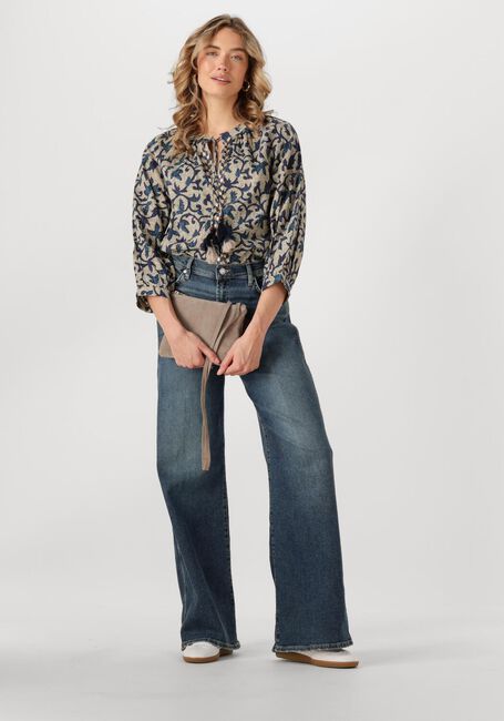 Mehrfarbige/Bunte SUMMUM Blusen 3/4 SLEEVE TOP BLOCK PRINT - large