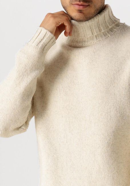Weiße DSTREZZED Rollkragenpullover OVE TURTLENECK - large