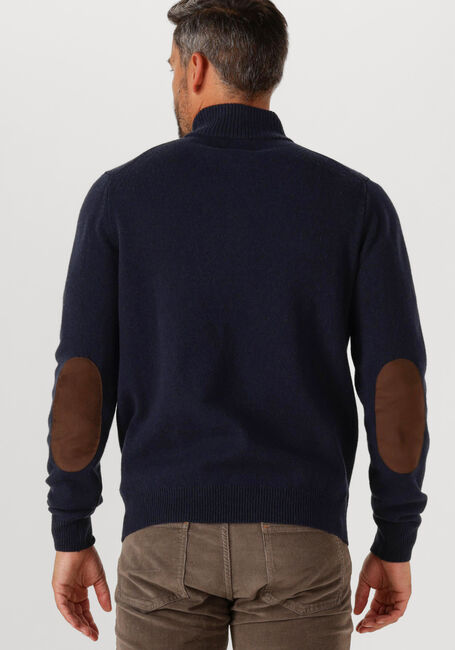 Dunkelblau BARBOUR Pullover ESSENTIAL PATCH HALF ZIP KNITTED JUMPER - large