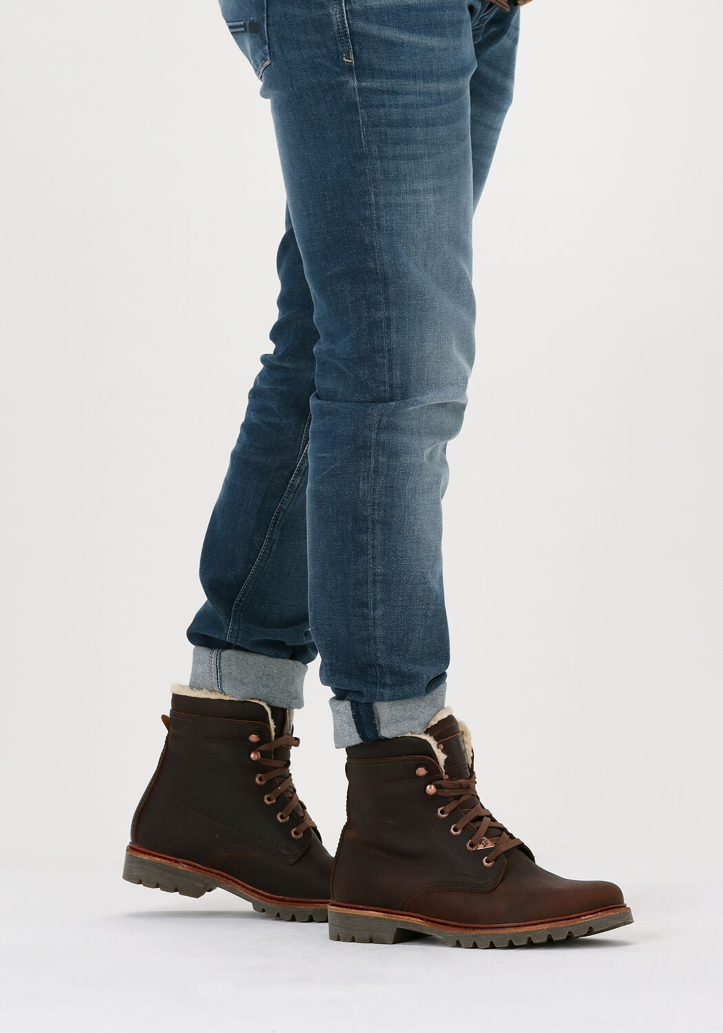 Braune PANAMA JACK Schnurboots PANAMA 03 AVIATOR Omoda