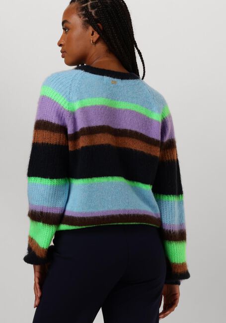 Mehrfarbige/Bunte POM AMSTERDAM Pullover PULLOVER - BRUSHED STRIPES - large