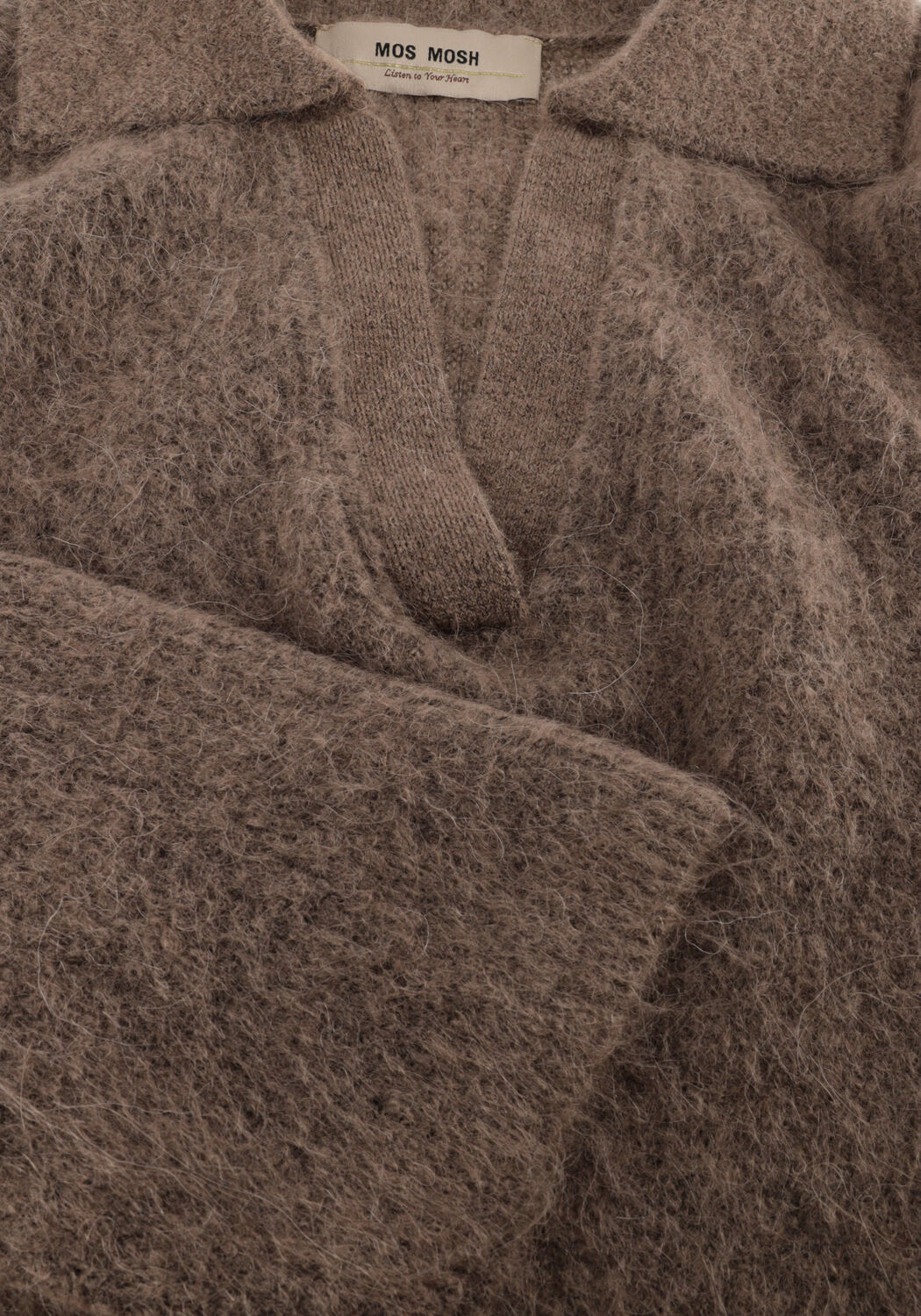 Braune MOS MOSH Pullover MMTHORA AIDY POLO KNIT - large