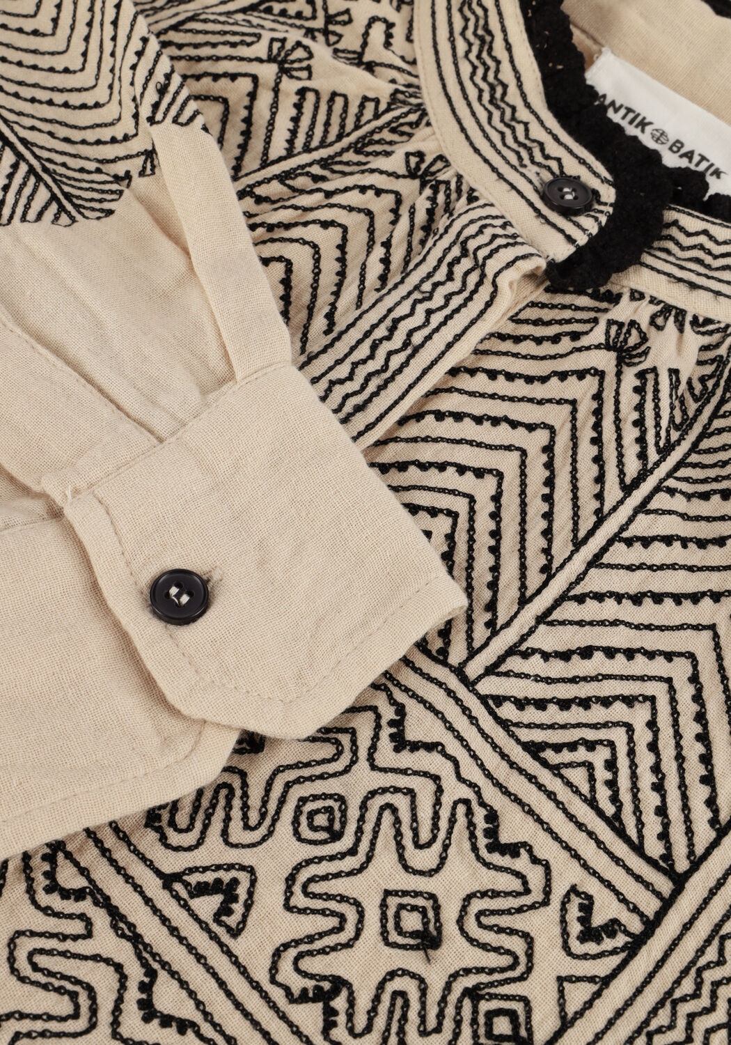 Ecru ANTIK BATIK Blusen SVETLANA TUNIC - large