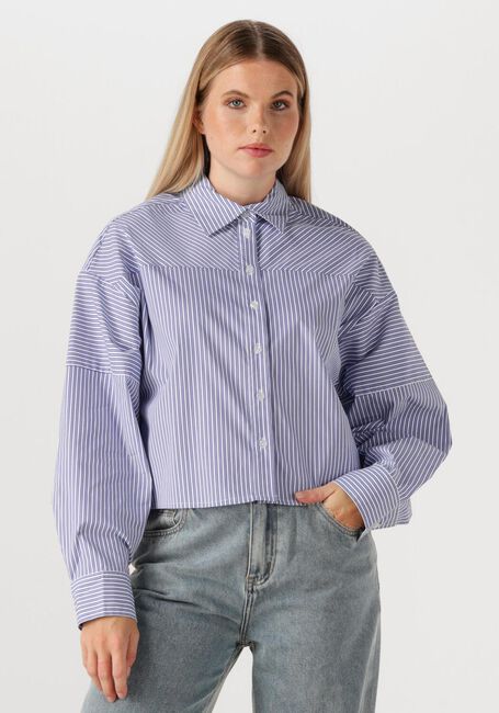 Blaue ALIX THE LABEL Blusen LADIES WOVEN STRIPED BLOUSE - large