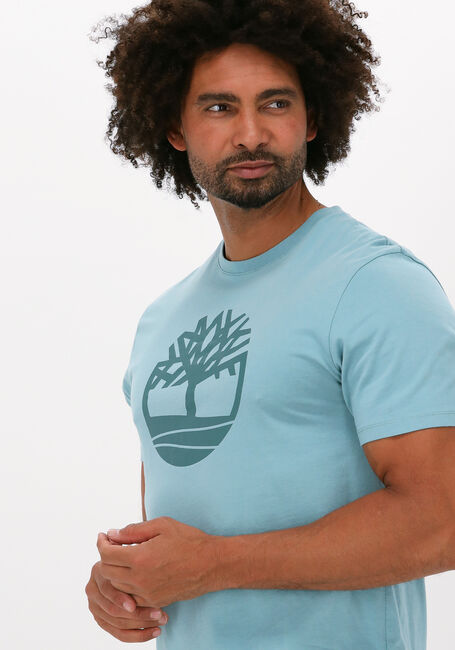 Hellblau TIMBERLAND T-shirt SS K-R BRAND TREE T - large