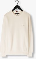 Beige TOMMY HILFIGER Pullover OVAL STRUCTURE CREW NECK