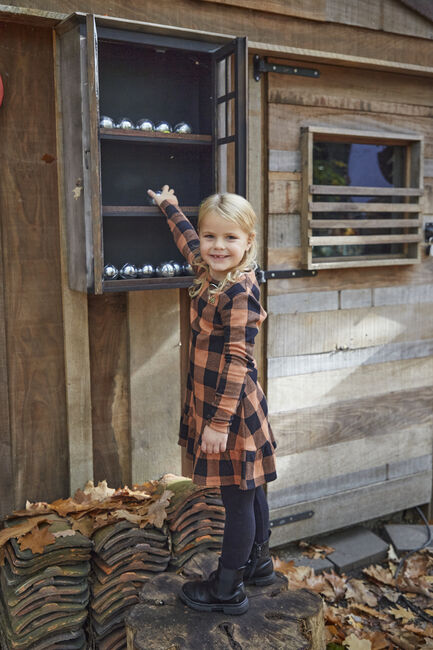 Braune KOKO NOKO Midikleid S48927 - large