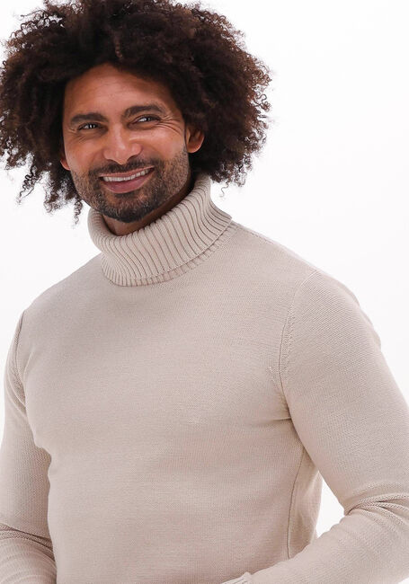 Sand SELECTED HOMME Rollkragenpullover AXEL LS KNIT ROLL NECK - large