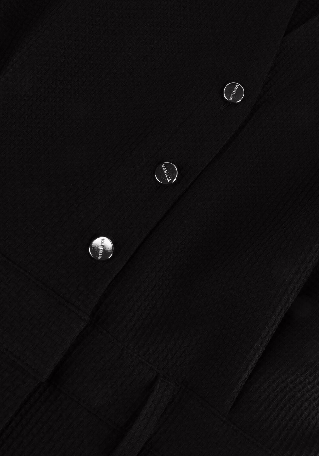 Schwarze VANILIA Jumpsuit WAFEL SHORTSLEEVE - large