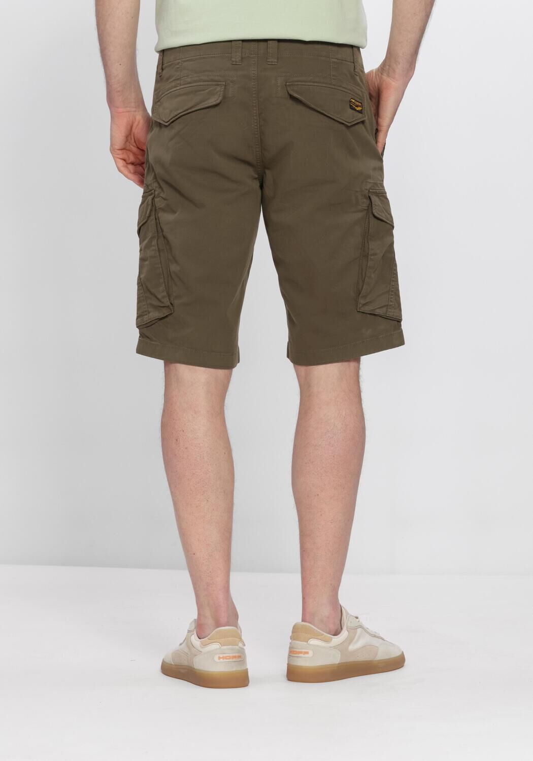 Olive PME LEGEND Kurze Hose NORDROP CARGO SHORTS STRETCH TWILL - large