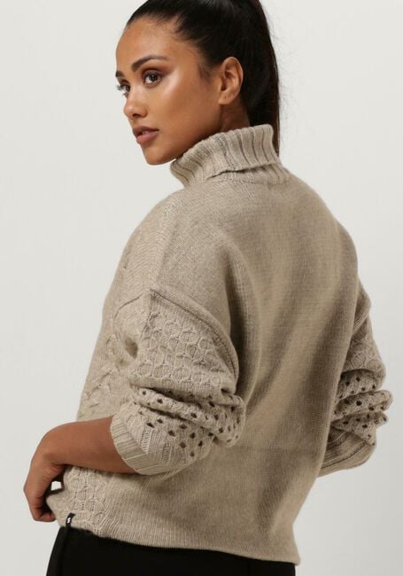 Graue SIMPLE Rollkragenpullover KNIT-AC-PL-23-1 - large