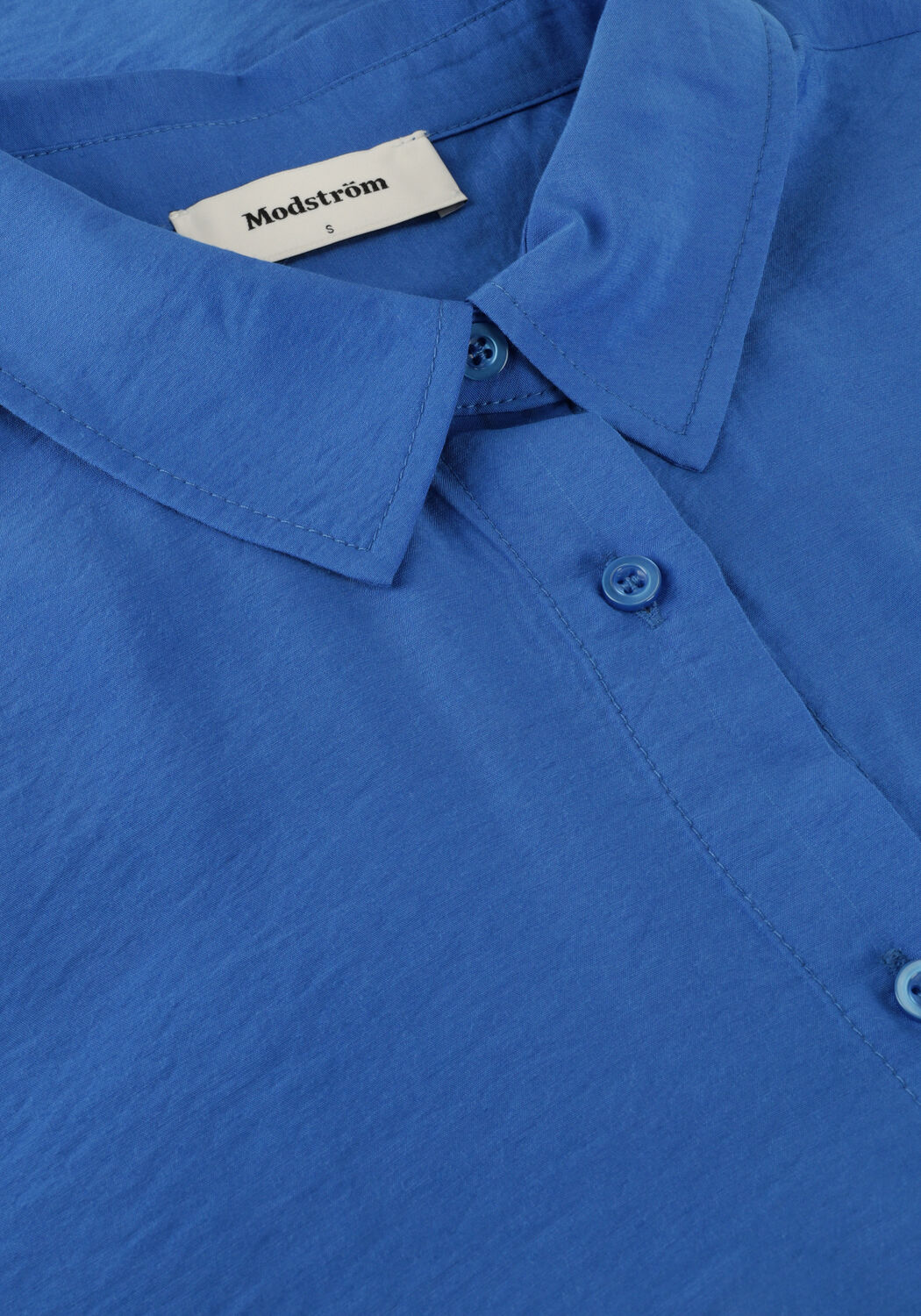 Blaue MODSTR&Ouml;M Blusen CHRISTOPHER MD SHIRT - large