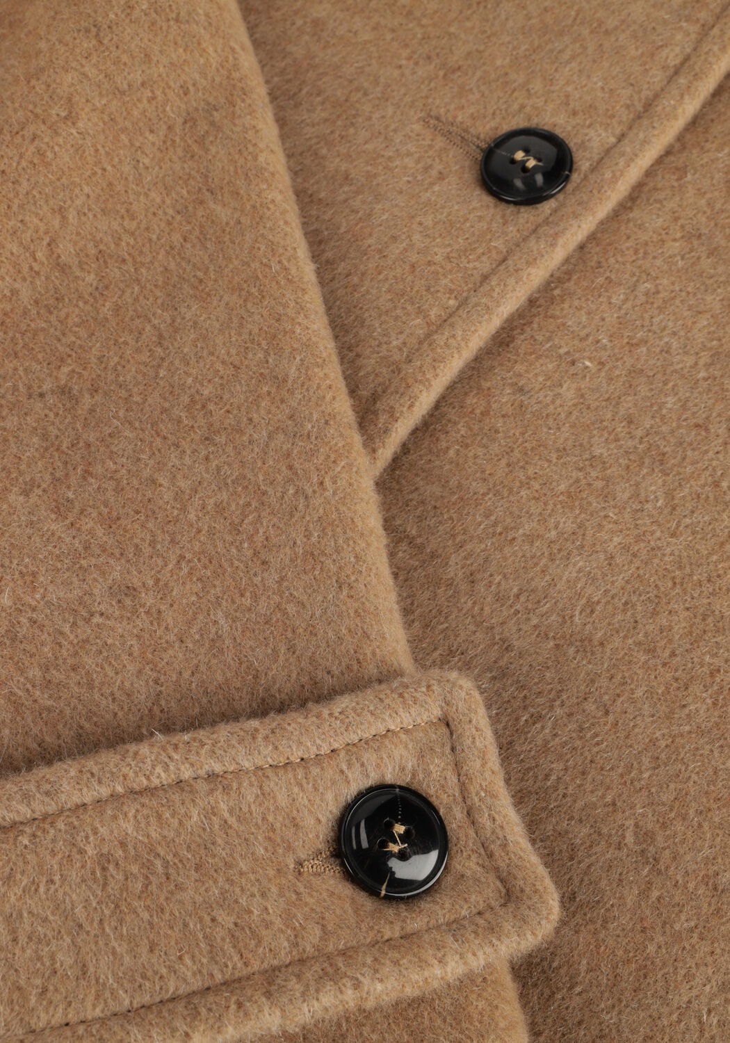 Braune RUBY TUESDAY Jack MARA SHORT WOOLEN JACKET COLLAR - large