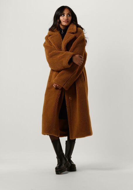 Camelfarbene STAND STUDIO Teddy-Jacke MARIA COAT - large