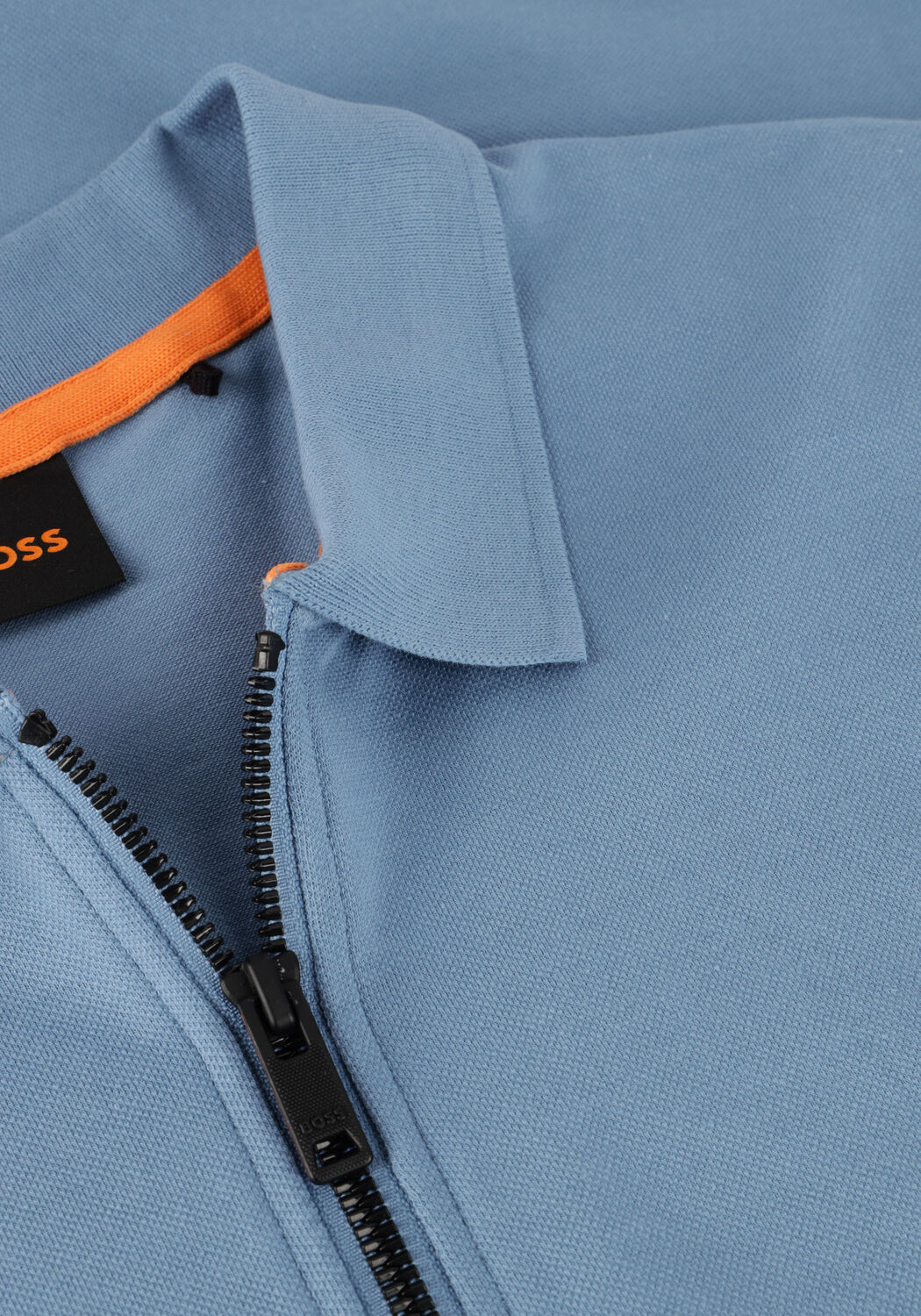 Blaue BOSS ORANGE Polo-Shirt PASSERZIP - large