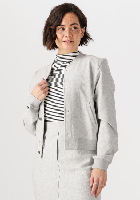 Hellgrau JANSEN AMSTERDAM Blazer GOLDIE JASJE HVM 274 BOMBER LONG SLEEVE - large