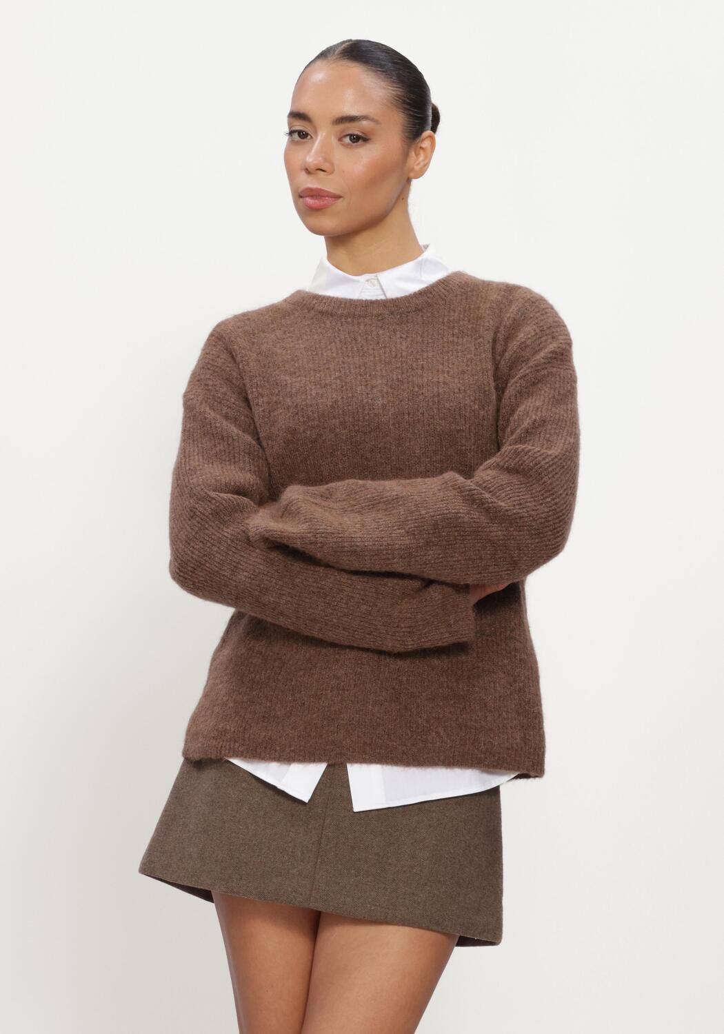 Braune CO'COUTURE Pullover & Cardigans JAIDECC LS KNIT - large