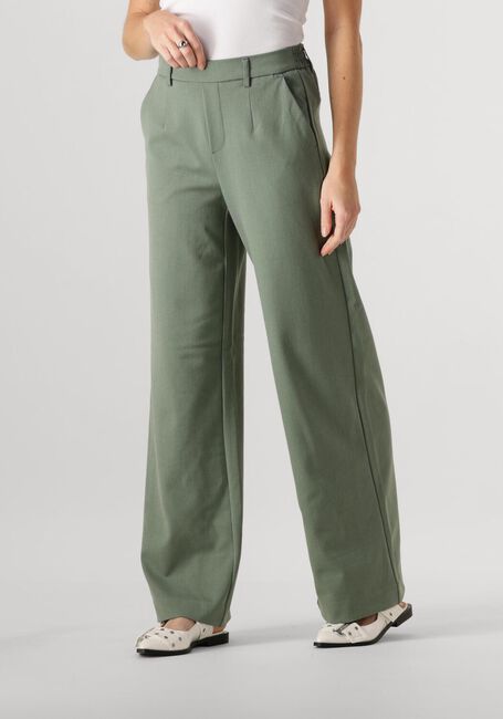 Olive OBJECT Hose OBJLISA WIDE PANT - large