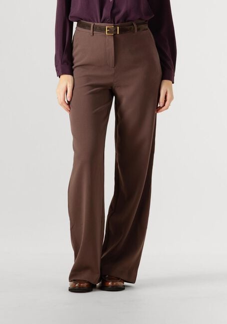 Braune MSCH COPENHAGEN Weite Hose MSCHMACY MICHELLE HW WIDE PANTS LONG - large