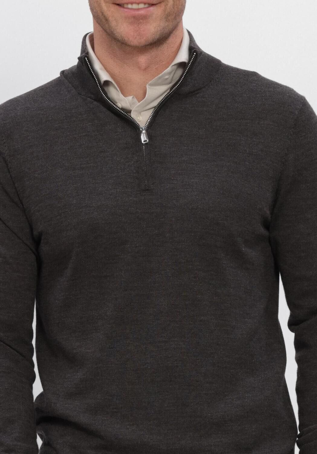 Anthrazit PROFUOMO Pullover EXTRAFINE MERINO - large