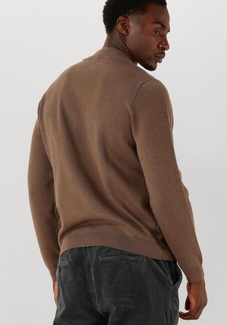 Braune DSTREZZED Pullover ARCHER MOCKNEK - large
