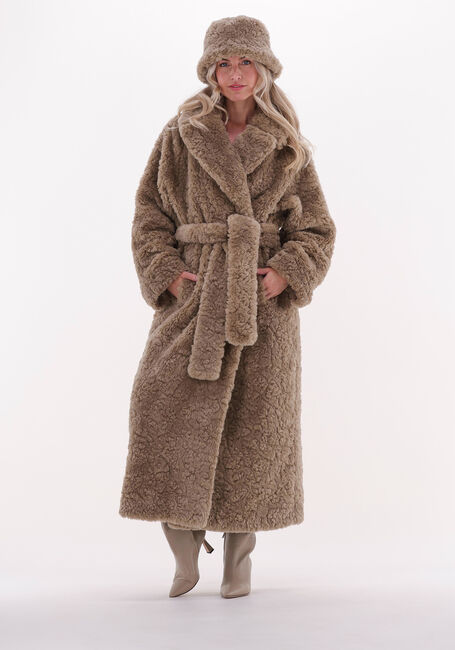 Braune IBANA Teddy-Jacke CUDDLE - large