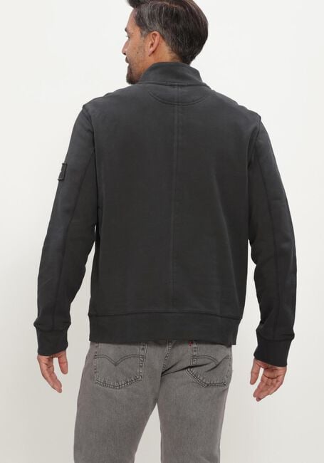 Schwarze CALVIN KLEIN Rollkragenpullover LS EU 350TERRY BADGE QTR ZIP - large