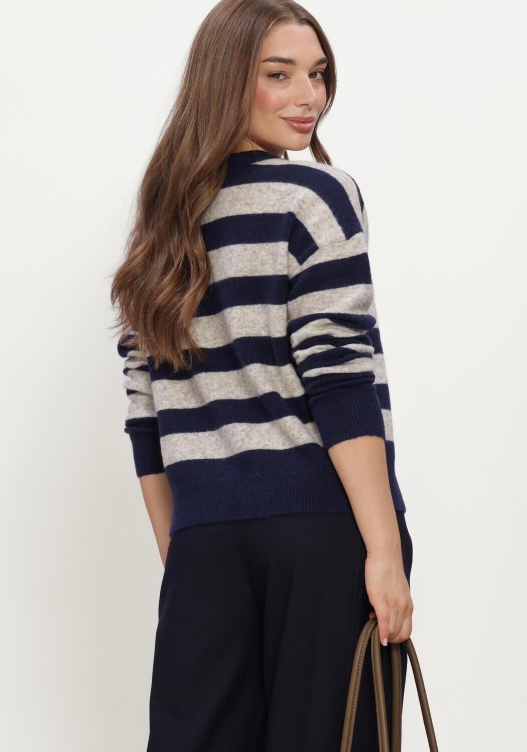 Blaue RUBY TUESDAY Pullover & Cardigans VIVETT STRIPE STRIPED CARDIGAN - large
