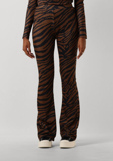 Braune NOTRE-V Schlaghose NV CELESTE FLARED PANTS - large