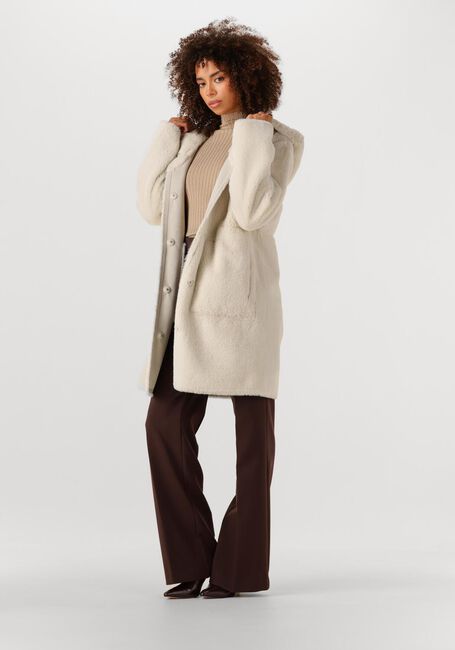 Ecru BEAUMONT Fake-Fur-Jack MAYA COAT - large