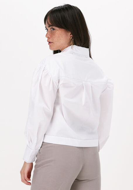 Weiße SECOND FEMALE Bluse LARK CROPPED SHIRT - large
