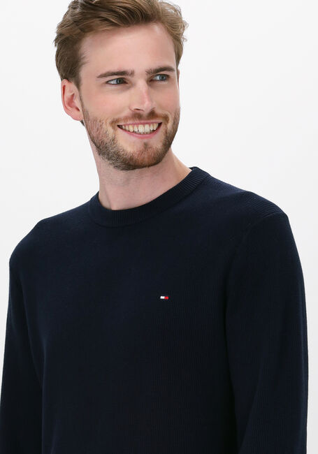 Dunkelblau TOMMY HILFIGER Pullover BASIC STRUCTURE CREW NECK - large