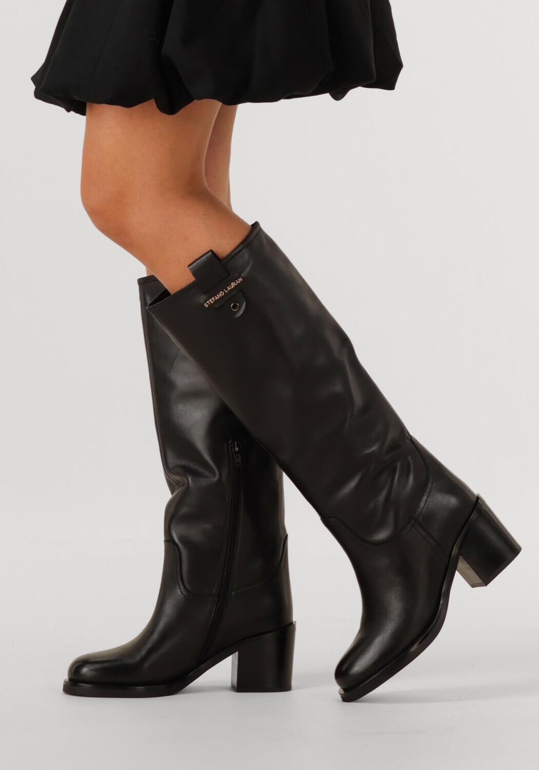 Schwarze STEFANO LAURAN Hohe Stiefel GR2107 - large