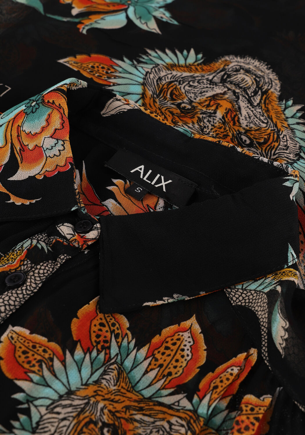 Schwarze ALIX THE LABEL Blusen LADIES WOVEN FANCY CHIFFON BLOUSE - large