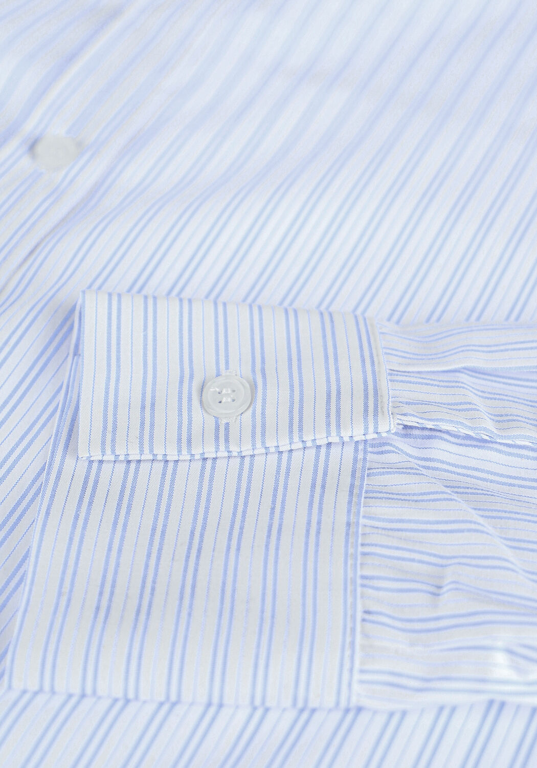 Blaue NEO NOIR Blusen MARGIT DOUBLE STRIPE SHIRT - large