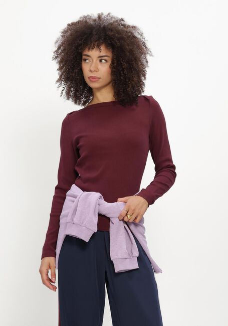 Bordeaux CATWALK JUNKIE Top BOATNECK RIB LONG SLEEVE - large