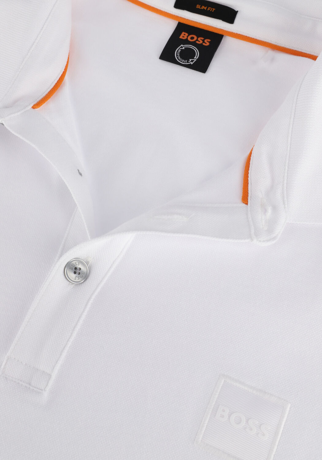 Wei&szlig;e BOSS ORANGE Polo-Shirt PASSENGER - large