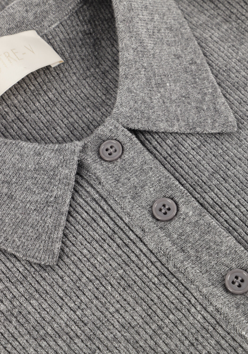 Graue NOTRE-V Pullover NV-GENNY - large