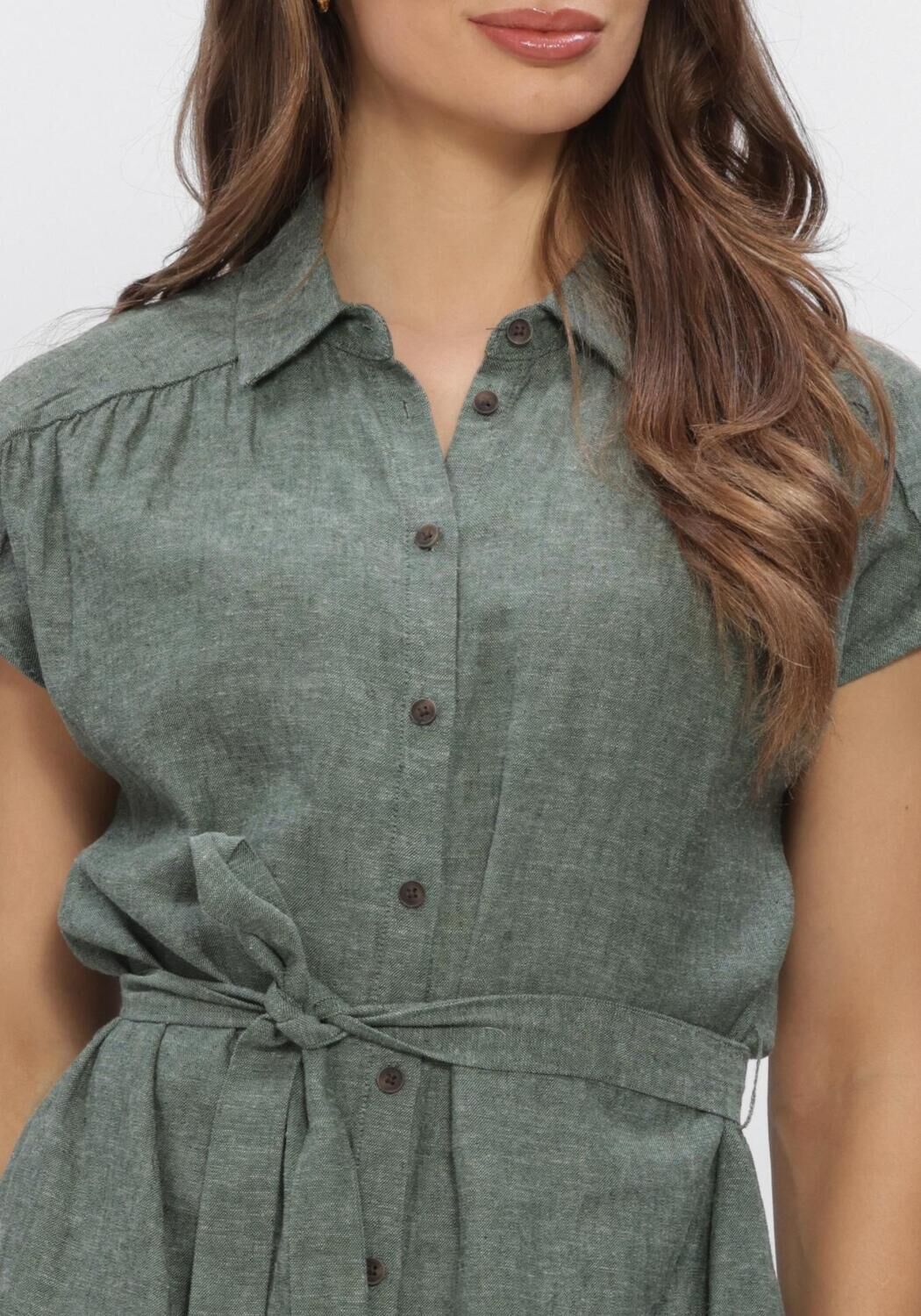 Gr&uuml;ne MSCH COPENHAGEN Kleider MSCHVIANA GINIA SS SHIRT DRESS - large