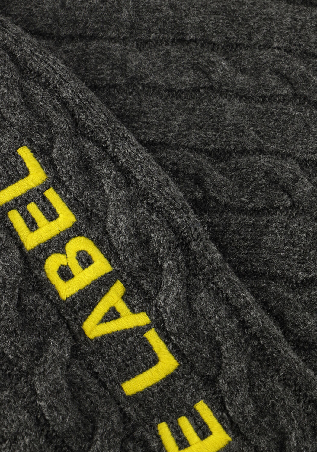 Dunkelgrau ALIX THE LABEL Minirock LADIES KNITTED CABLE SKIRT - large