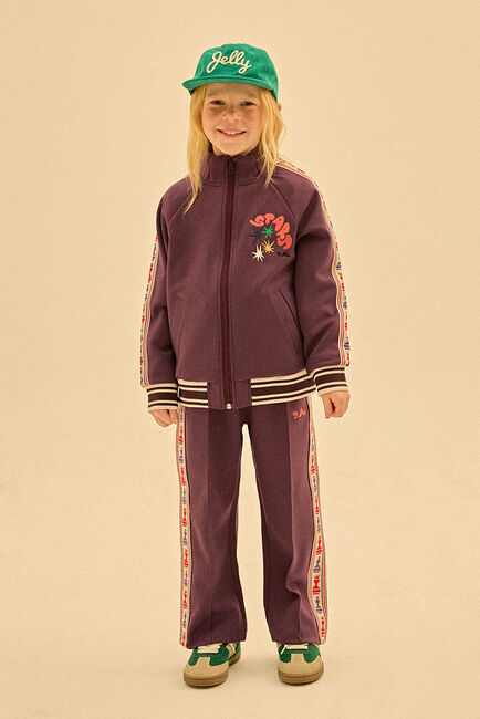 Bordeaux Jelly Mallow Jogginghose CHESS TRACK PANTS - large