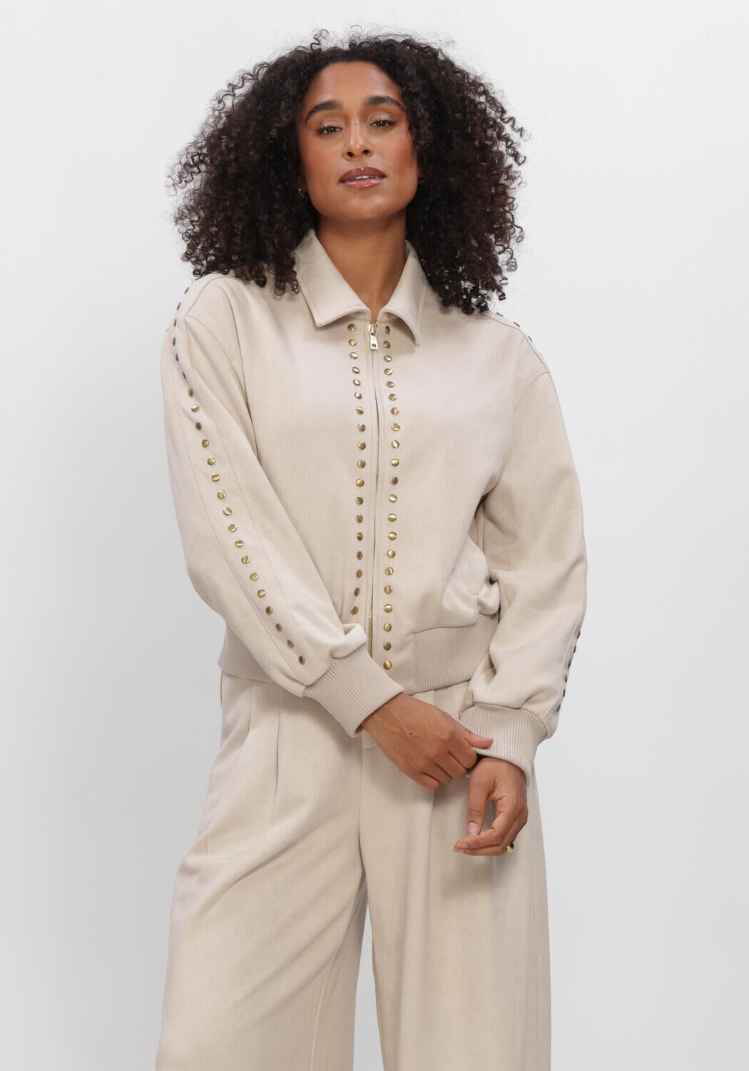 Beige NUKUS Jack DORETTA JACKET STUDS - large