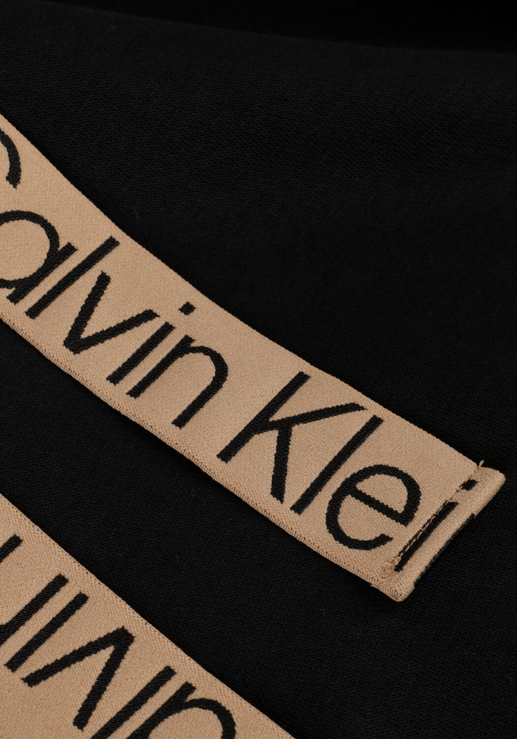 Schwarze CALVIN KLEIN Sweatshirt CONTRAST DRAWCORDS HOODIE - large