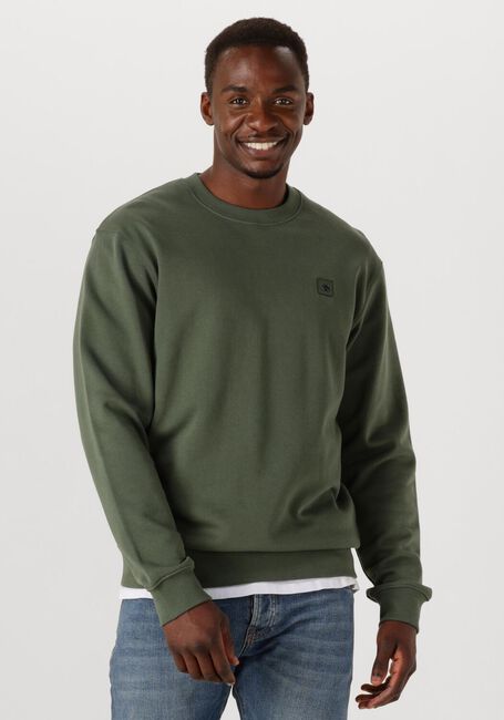 Grüne SCOTCH & SODA Sweatshirt SEASONAL CORE - REGULAR-FIT LOGO SWEATSHIRT - large