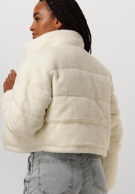 Weiße TOMMY JEANS Wattierte Jack TJW CRP TEDDY ESSENTIAL PUFFER - large